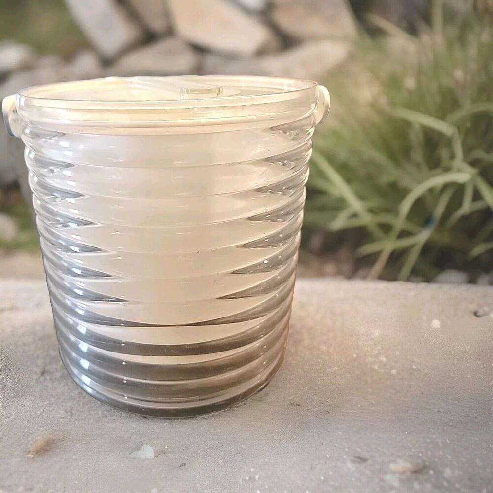 Retro Lucite Ice Bucket Bar Ware Hollywood Regency Mid Century Sally Designs